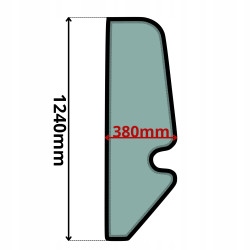 SZYBA LEWA BOCZNA JCB (0629)-SITODRUK