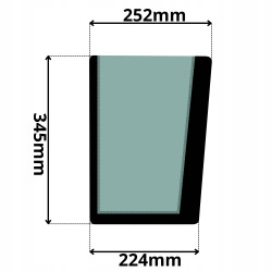 SZYBA PRAWA PRZEDNIA DOLNA VOLVO BL (5011)-SITODRUK