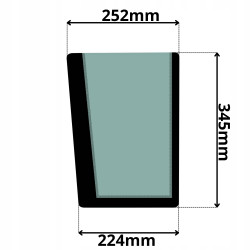 SZYBA LEWA PRZEDNIA DOLNA VOLVO BL (5011)-SITODRUK