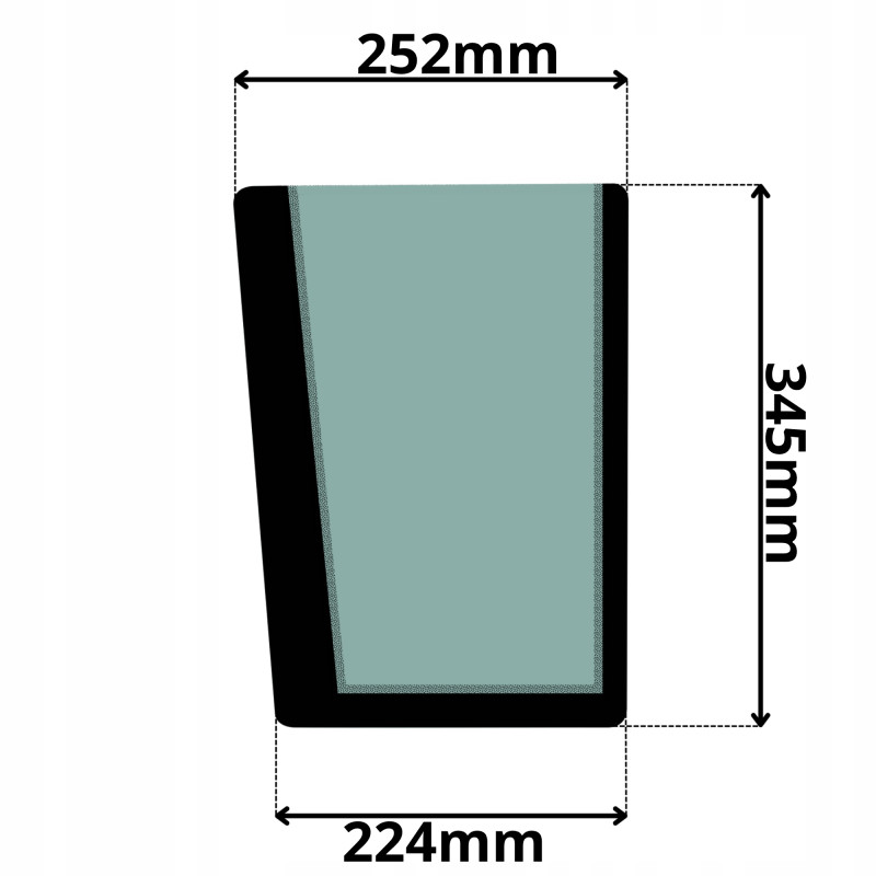 SZYBA LEWA PRZEDNIA DOLNA VOLVO BL (5011)-SITODRUK