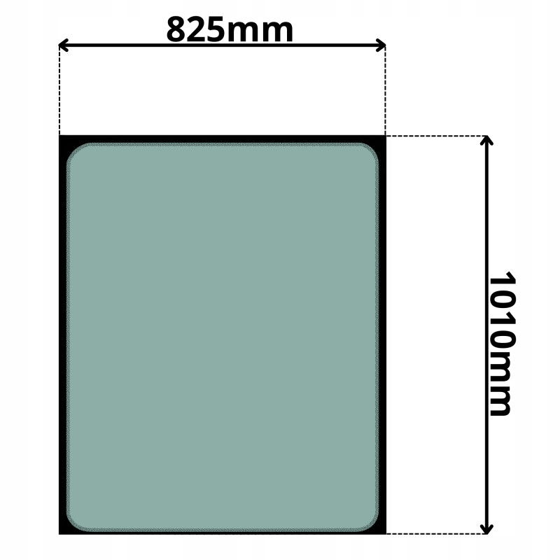 SZYBA PRZEDNIA KOMATSU PW PC (0618)-SITODRUK