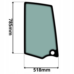 SZYBA PRAWA DRZWI GÓRNA TEREX SCHAEFF (5048)-SITODRUK
