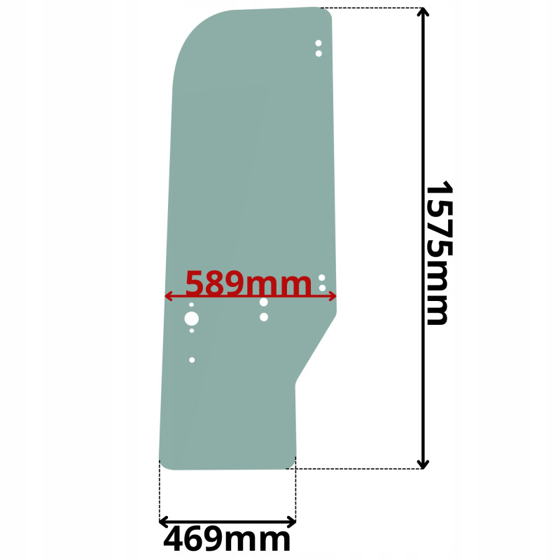 SZYBA DRZWI CASE KOBELCO NEW HOLLAND (G-0223)