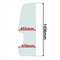 SZYBA DRZWI CAT WACKER NEUSON (G-0224)