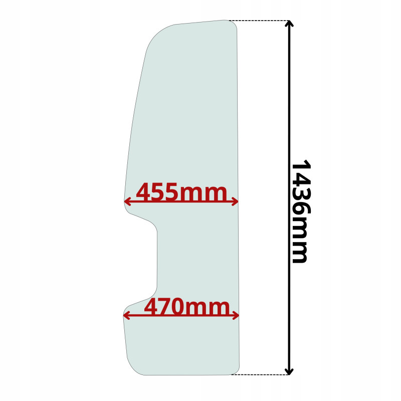 SZYBA DRZWI CAT WACKER NEUSON (G-0224)