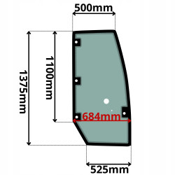 SZYBA DRZWI PRAWA ATLAS (G-0251)-SITODRUK