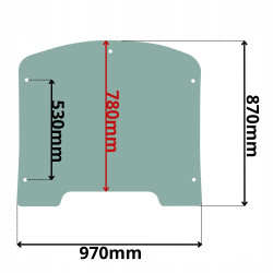 SZYBA TYLNA STILL RX HENMAR (G-0709)