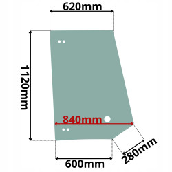 SZYBA BOCZNA LEWA PRAWA VOLVO SERIA BL 12 (G-0389)