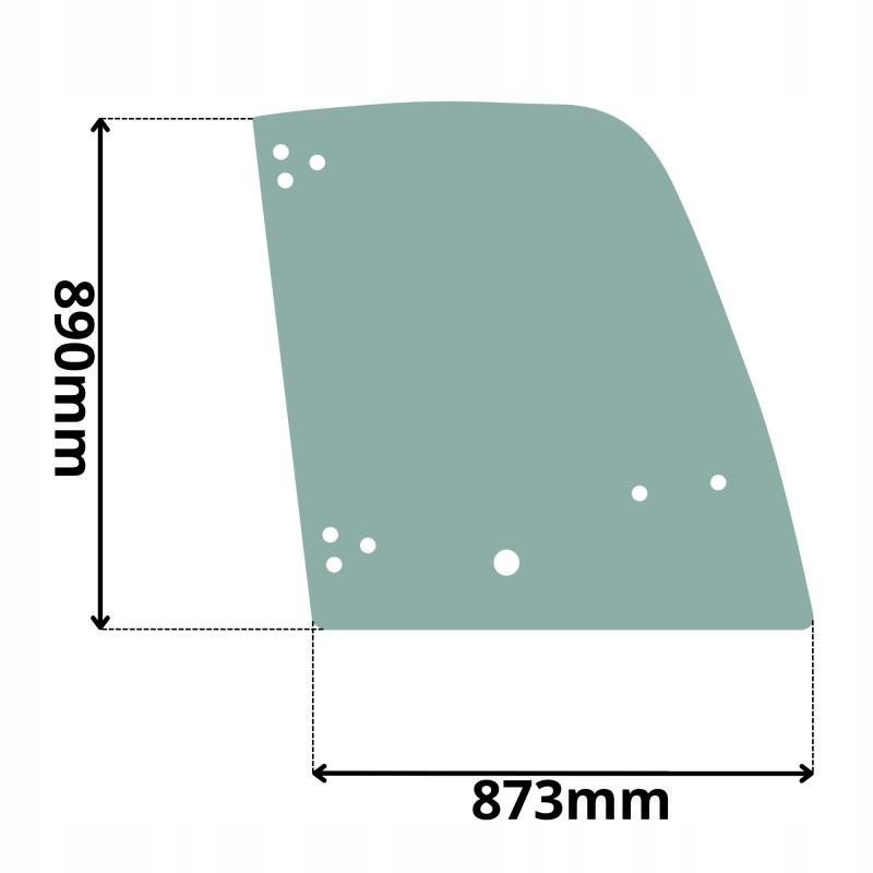 SZYBA BOCZNA PRAWA VOLVO (G-0406)