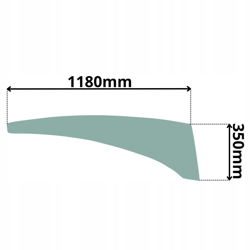 SZYBA PRAWA BOCZNA DOLNA WACKER NEUSON (K-0013)
