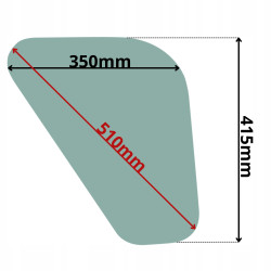 SZYBA PRAWA BOCZNA DOLNA KUBOTA (K-0017)