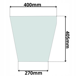 SZYBA CZOŁOWA DOLNA LEWA PRAWA CAT (K-0018)