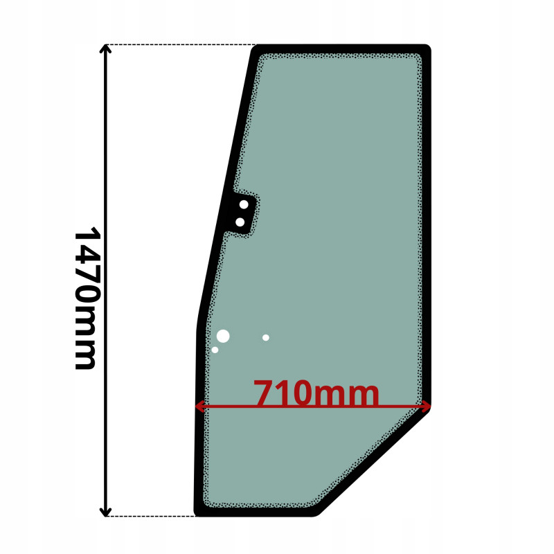 SZYBA LEWA DRZWI FAI KOMATSU WBFA (0395)-SITODRUK