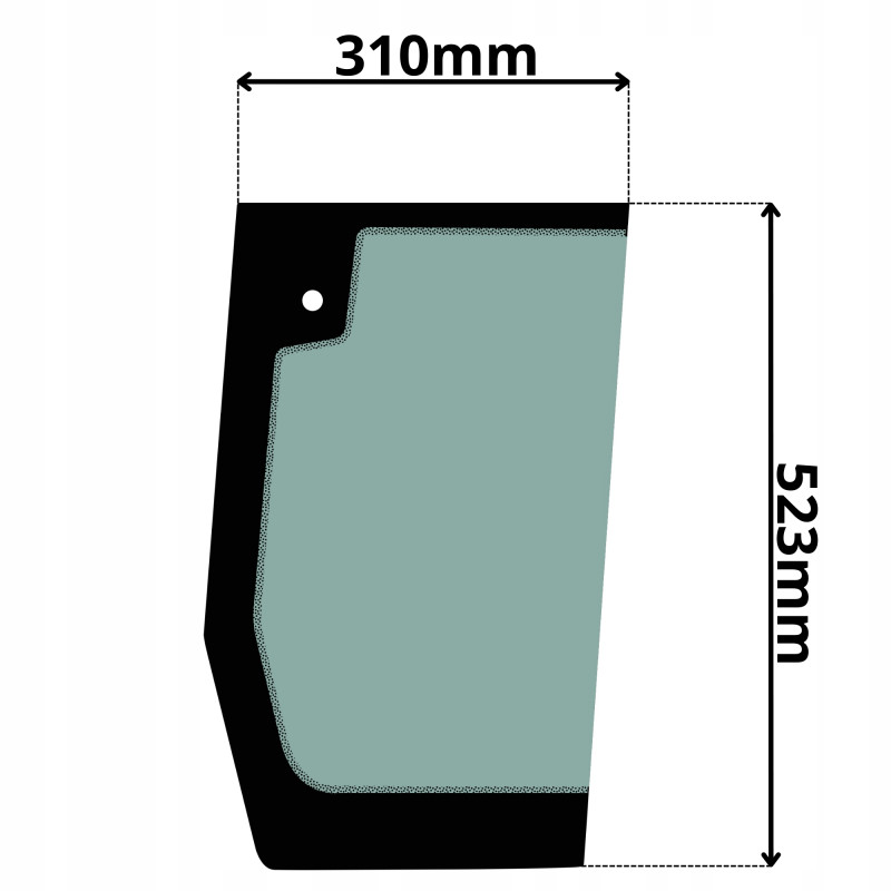SZYBA LEWA DRZWI DOLNA PRZEDNIA YANMAR VIO (5087)-SITODRUK