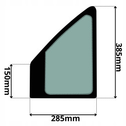 SZYBA LEWA DRZWI DOLNA PRZEDNIA HITACHI AIRMAN JOHN DEERE (5063)-SITODRUK
