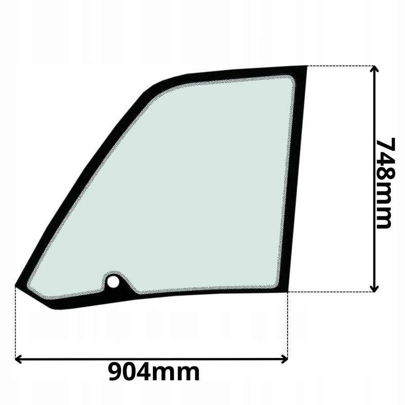 SZYBA LEWA GÓRNA DRZWI KOMATSU (G-0239)-SITODRUK
