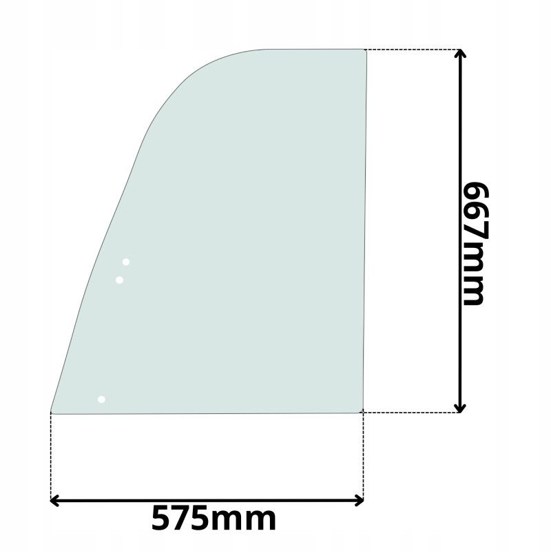 SZYBA LEWA PRAWA DRZWI GÓRNA PRZESUWANA HANGCHA CPQD HENMAR (K-0276)