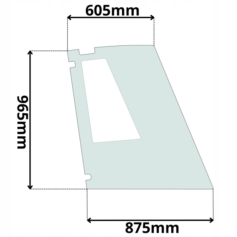 SZYBA BOCZNA LINDE HENMAR (SP-0025)