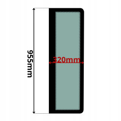 SZYBA LEWA BOCZNA ZA DRZWIAMI TAKEUCHI (K-0021)-SITODRUK