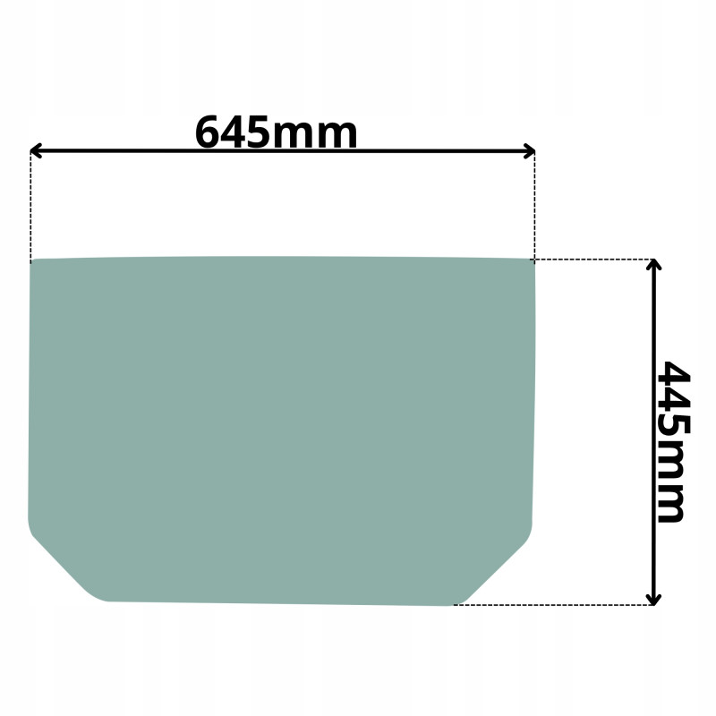 SZYBA CZOŁOWA PRZEDNIA DOLNA CAT (K-0095)