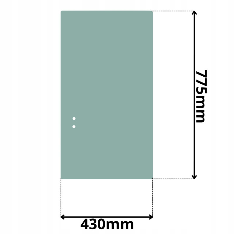SZYBA BOCZNA PRAWA TYLNA PRZESUWANA KOMATSU PC (K-0098)