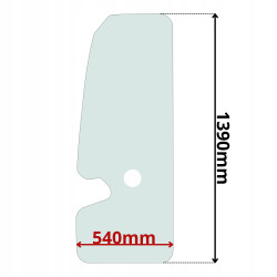 SZYBA DRZWI LEWA VOLVO EC (K-0166)