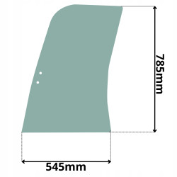 SZYBA LEWA DRZWI PRZESUWANA PRZEDNIA CAT (K-0168)