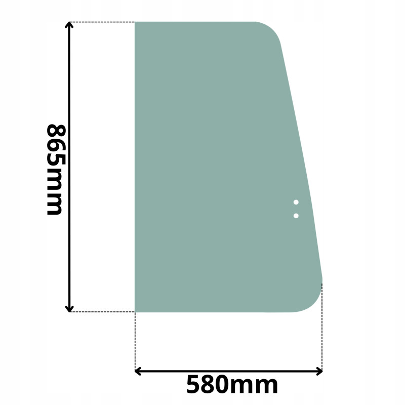 SZYBA BOCZNA PRAWA PRZEDNIA TAKEUCHI TB (K-0187)