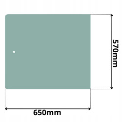 SZYBA TYLNA LEWA MERLO ROTO (K-0188)