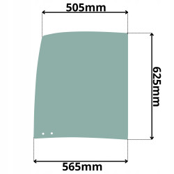 SZYBA PRAWA TYLNA PRZESUWANA WACKER NEUSON (K-0245)