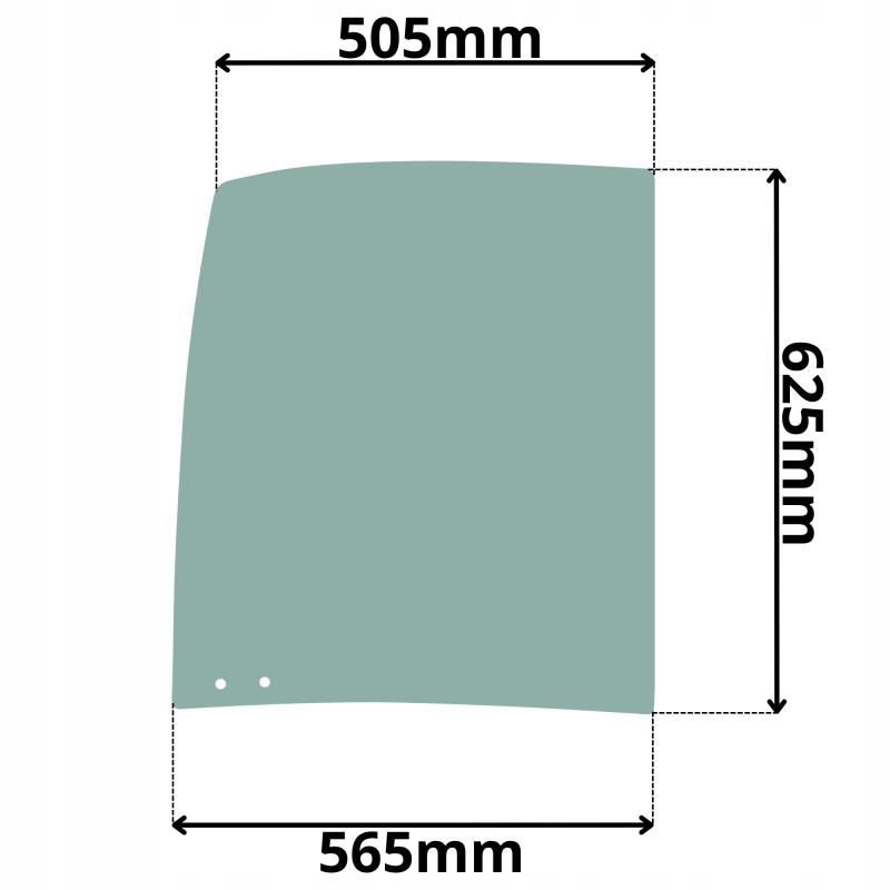 SZYBA PRAWA TYLNA PRZESUWANA WACKER NEUSON (K-0245)