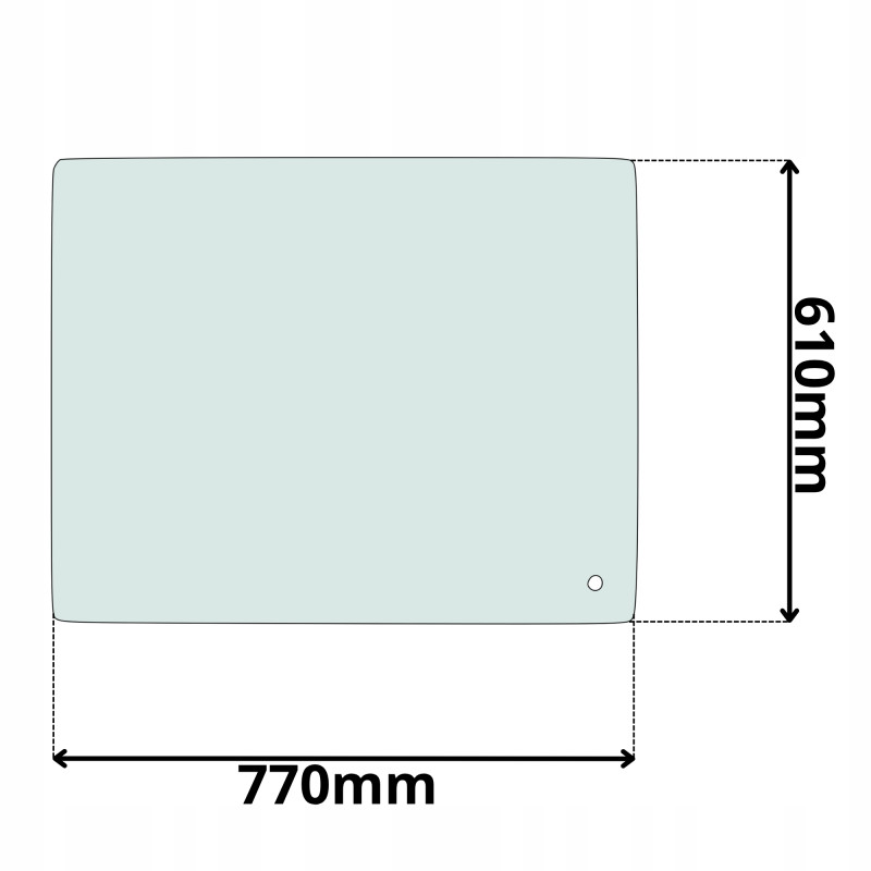 SZYBA TYLNA WACKER NEUSON CAT (K-0257)