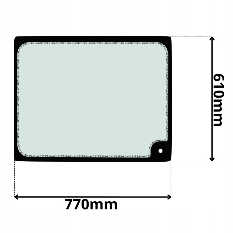 SZYBA TYLNA WACKER NEUSON CAT (K-0257)-SITODRUK