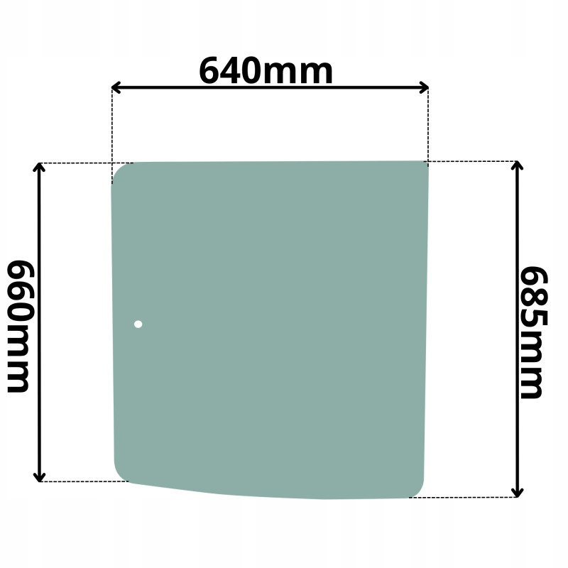 SZYBA TYLNA LEWA MERLO PANORAMIC (K-0259)