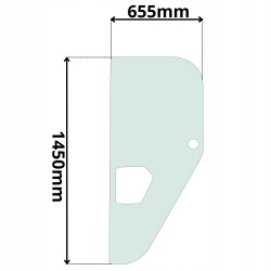 SZYBA BOCZNA LEWA MERLO FARMER TRONIC (K-0261)