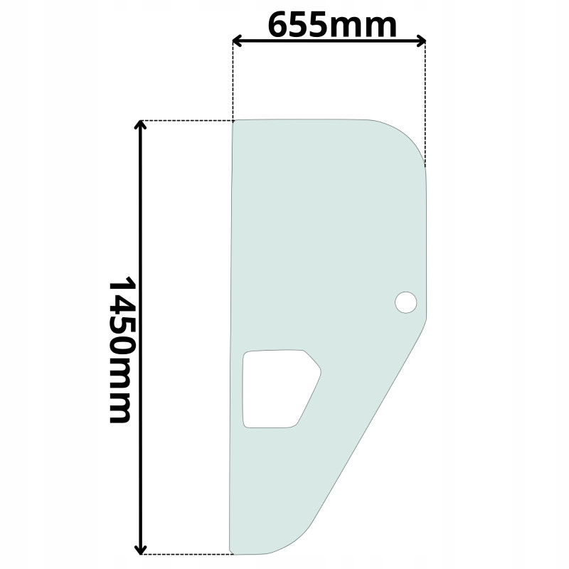 SZYBA BOCZNA LEWA MERLO FARMER TRONIC (K-0261)