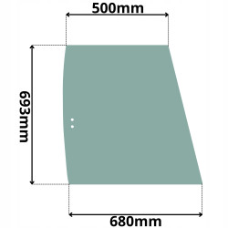 SZYBA PRAWA TYLNA BOCZNA PRZESUWANA YANMAR (K-0273)