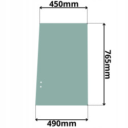 SZYBA PRAWA BOCZNA TYLNA PRZESUWANA TAKEUCHI (K-0416)