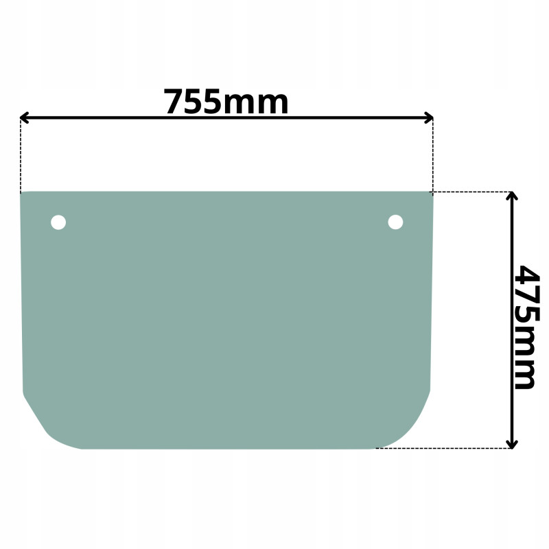 SZYBA CZOŁOWA PRZEDNIA DOLNA KOMATSU (K-0417)