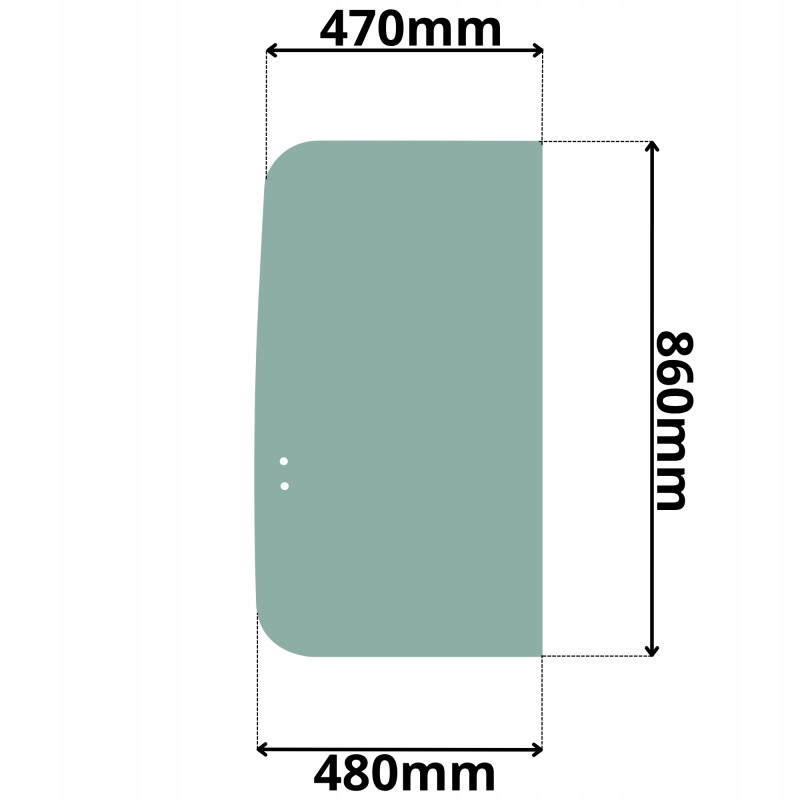 SZYBA BOCZNA PRAWA TYLNA TAKEUCHI TB (K-0418)