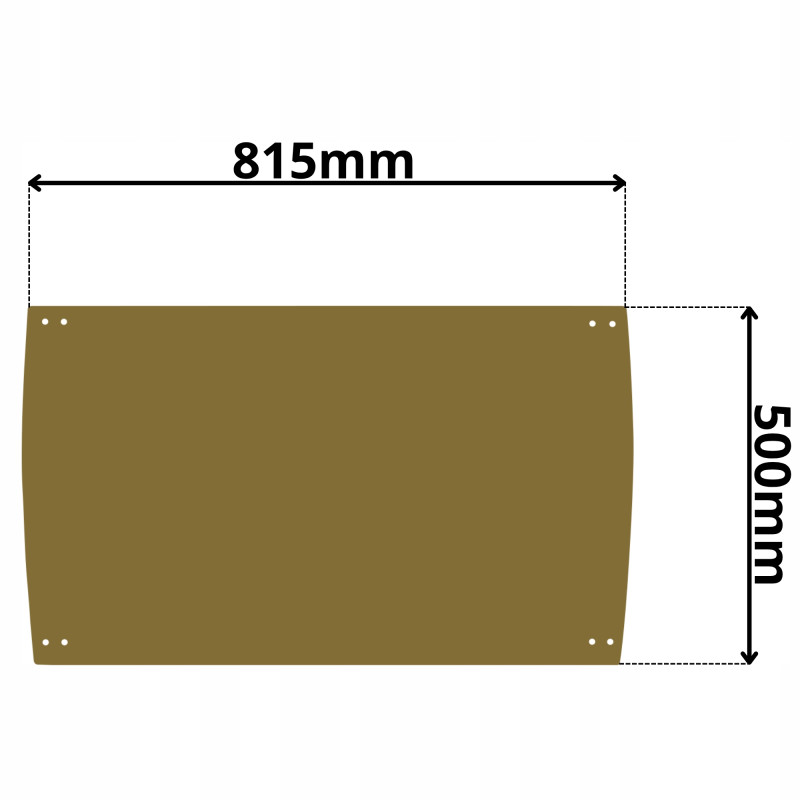 SZYBA PRZEDNIA DOLNA CAT (K-0420)