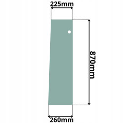 SZYBA PRAWA TYLNA KOMATSU PC (K-0466)
