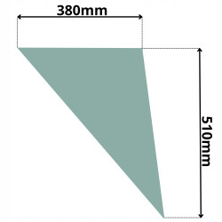 SZYBA BOCZNA PRAWA DOLNA PRZEDNIA KOMATSU PC (K-0471)