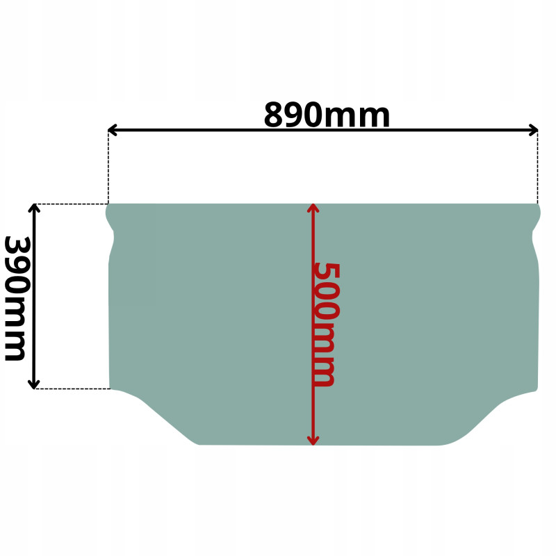 SZYBA CZOŁOWA DOLNA TAKEUCHI TB (K-0497)