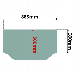 SZYBA PRZEDNIA DOLNA TAKEUCHI (K-0498)