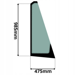 SZYBA PRZEDNIA PRAWA CAT (5156)-SITODRUK
