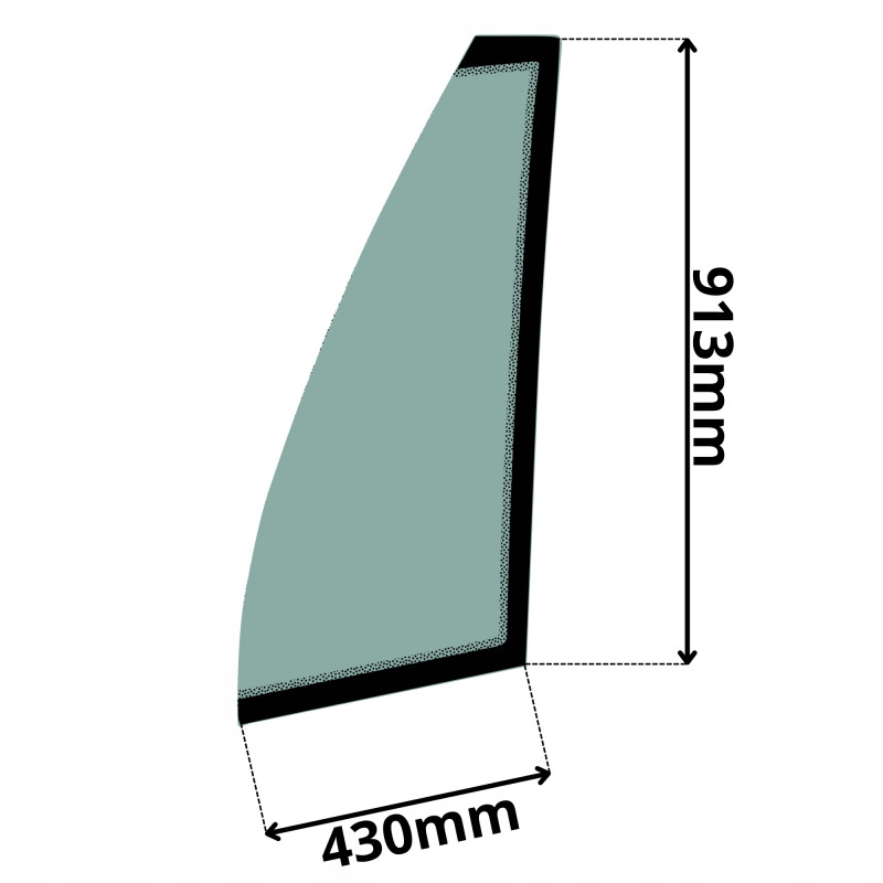 SZYBA PRZEDNIA LEWA JCB (5128)-SITODRUK