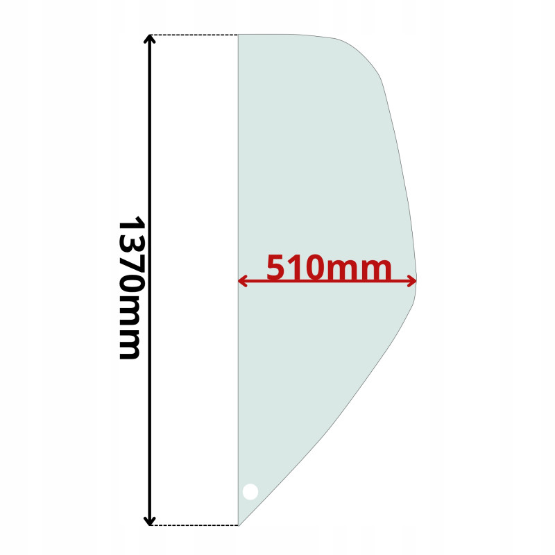 SZYBA LEWA BOCZNA KRAMER WACKER NEUSON WEIDEMANN (K-0510)