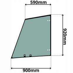SZYBA LEWA DRZWI GRNA JOHN DEERE (0028)-SITODRUK