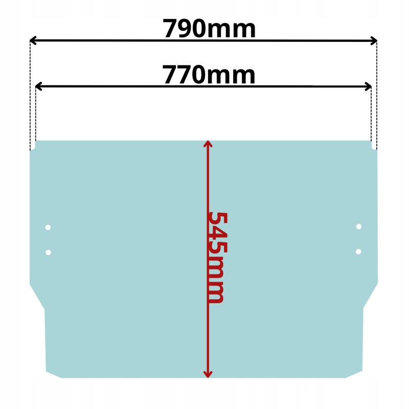 SZYBA CZOŁOWA PRZEDNIA DOLNA WACKER NEUSON (K-0517)